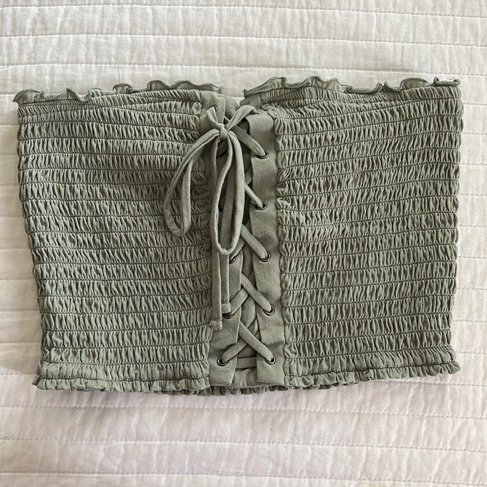 American eagle green halter top, super nice material